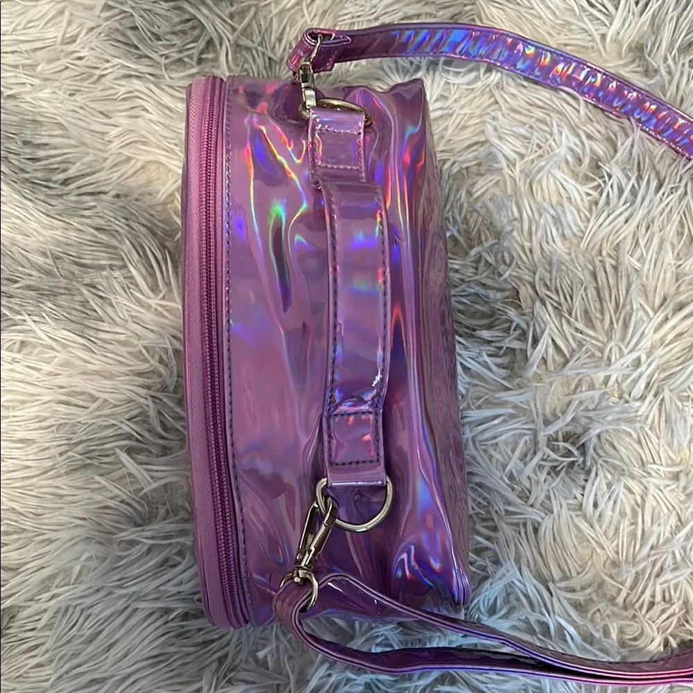 Laser Purple Crossbody/Cosmetic Bag - Picture 3 of 6